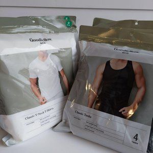 NWT Men V-Neck T-Shirt - Tank Top (5) Pac -038049